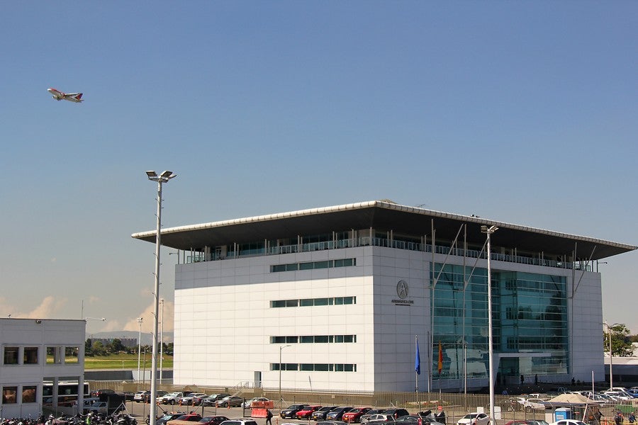 La sede de la Aeronaútica Civil en Bogotá