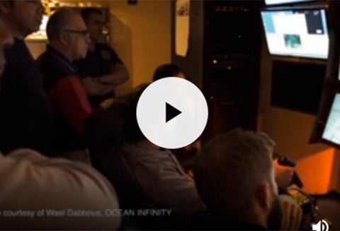 El momento del hallazgo del submarino Ara San Juan