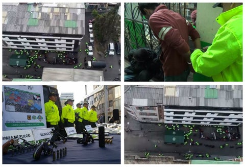 Operativo en el barrio Santa Fe, Bogotá