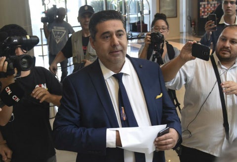 Presidente de Boca Juniors, Daniel Angelici.