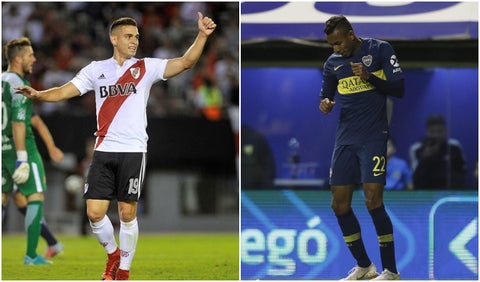 Rafael Santos Borré y Sebastián Villa