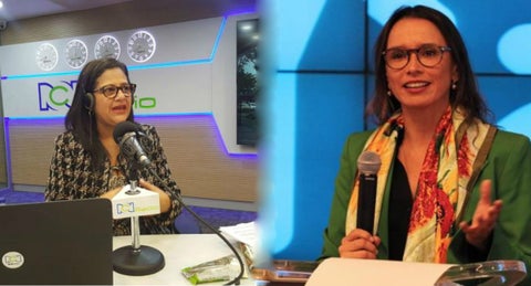 Carmen Teresa Castañeda y María Consuelo Araujo