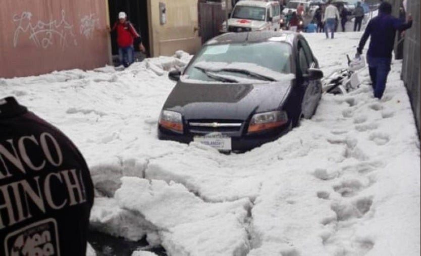 Granizada en Quito