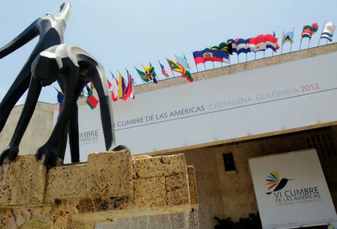 VI Cumbre de las Américas se celebró en abril de 2012 en Cartagena.