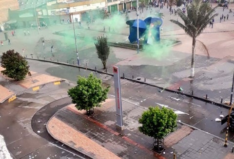 Disturbios en San Victorino