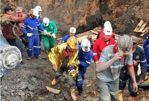 Mineros en Lenguazaque