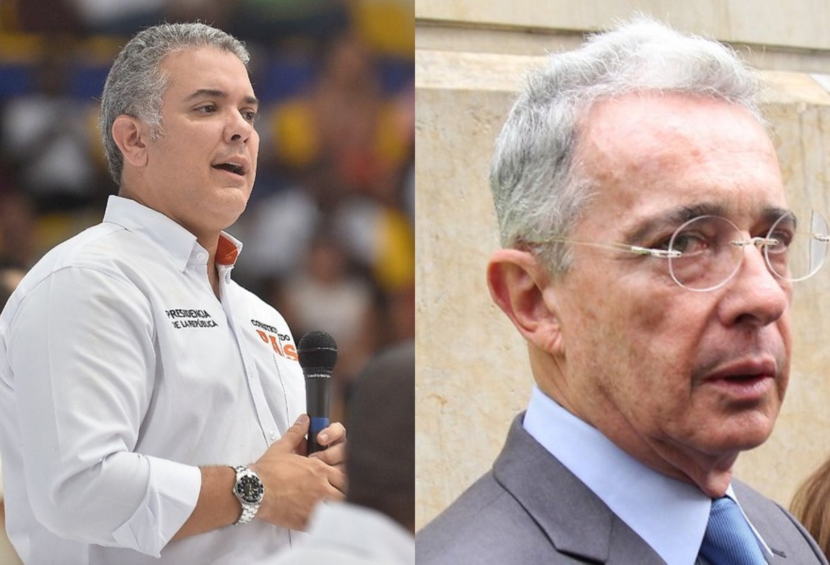 Iván Duque y Álvaro Uribe