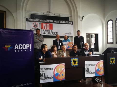 Gremios se oponen al pago de valorización