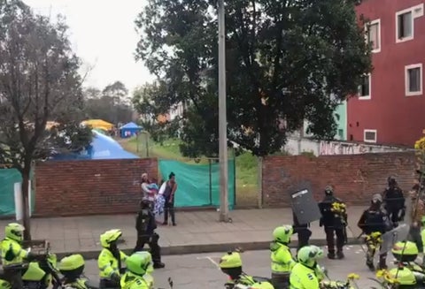 Enfrentamiento en campamento de venezolanos