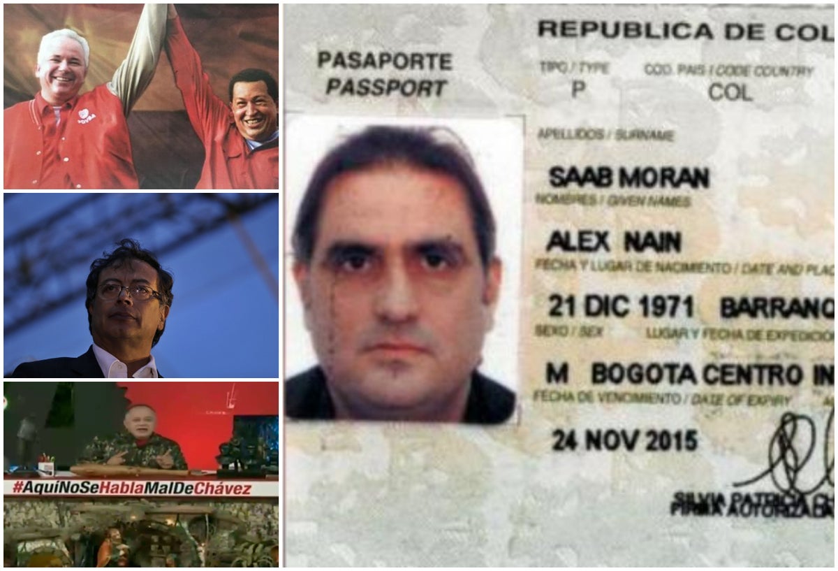 El diputado Rafael Ramírez, el senador Gustavo Petro y el empresario barranquillero Alex Saab