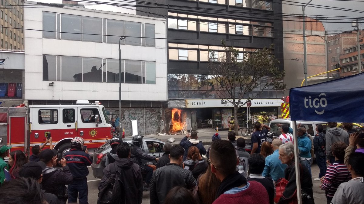 Incendio en Bogotá