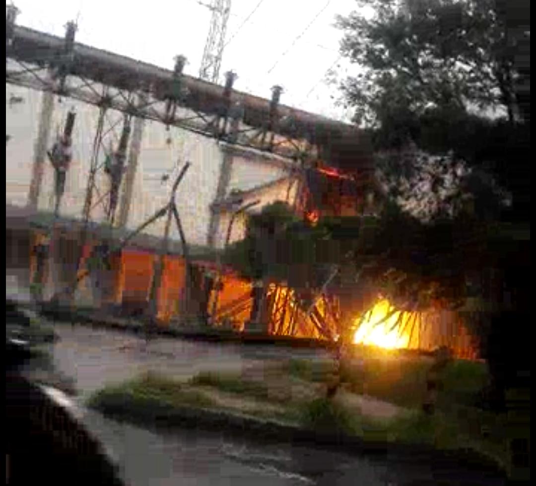 Incendio en subestación de energía de Medellín