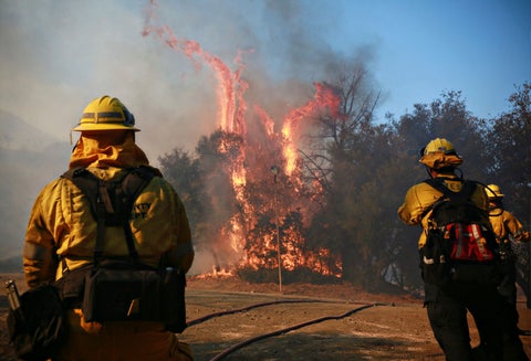 Zona de incendios en California
