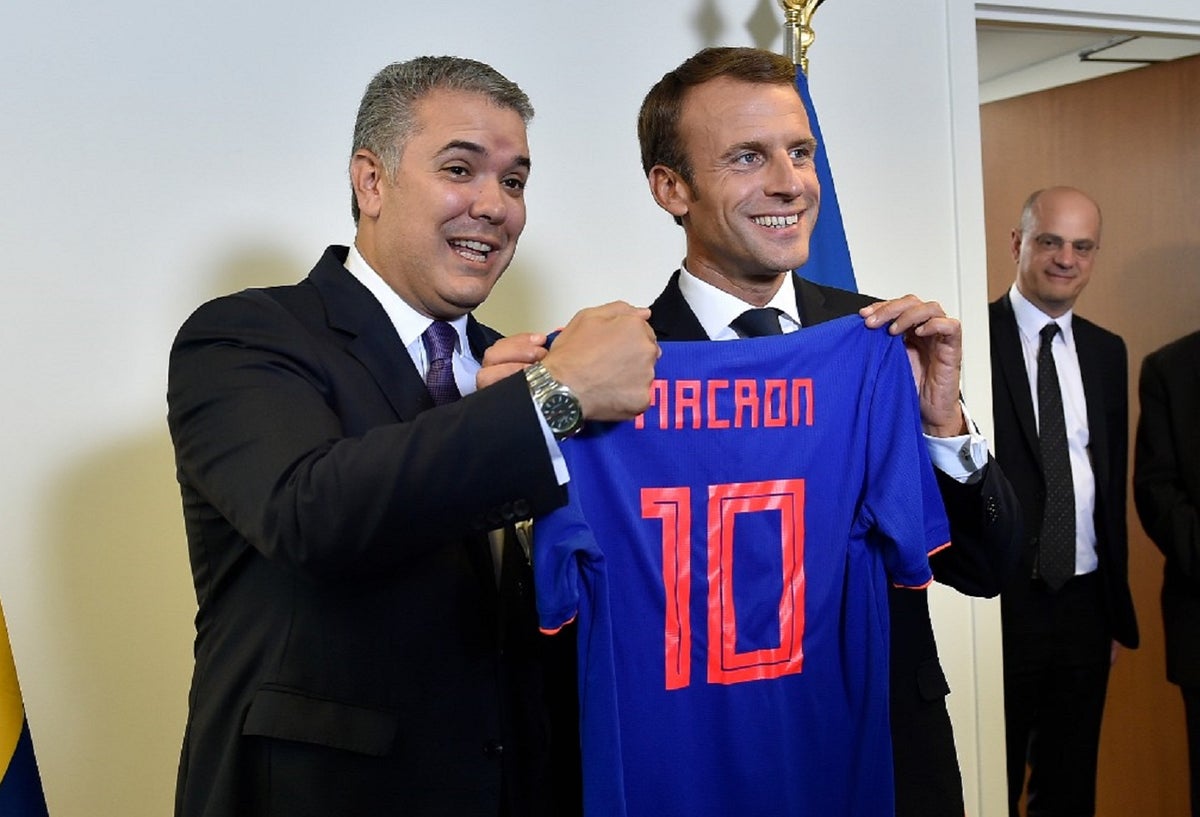 Presidentes Iván Duque y Emmanuel Macron