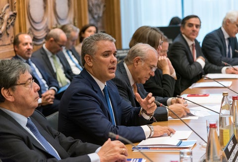 El presidente Iván Duque en París (Francia)