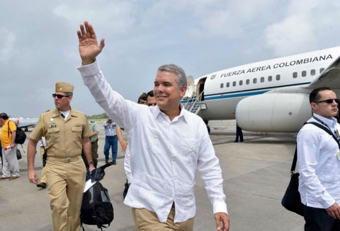 El presidente Iván Duque en Bogotá