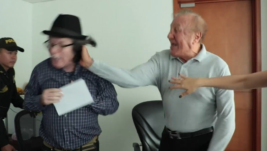 Este es el momento de la agresión ocurrida en noviembre de 2018.
