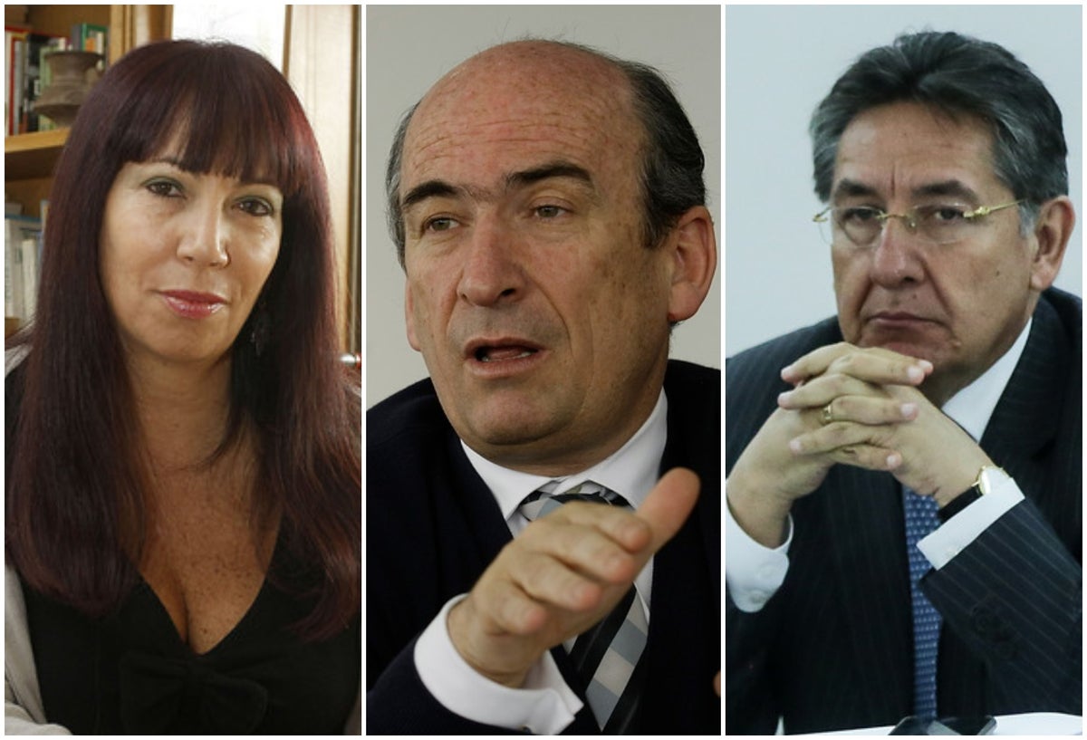 María Jimena Duzán columnista; Jorge Enrique Pizano; excontroller de la concesión Ruta del Sol (fallecido) y Néstor Humberto Martínez, fiscal general de la Nación