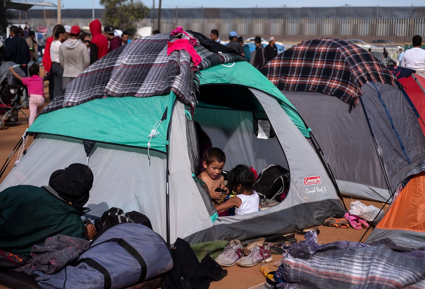 Migrantes hondureños