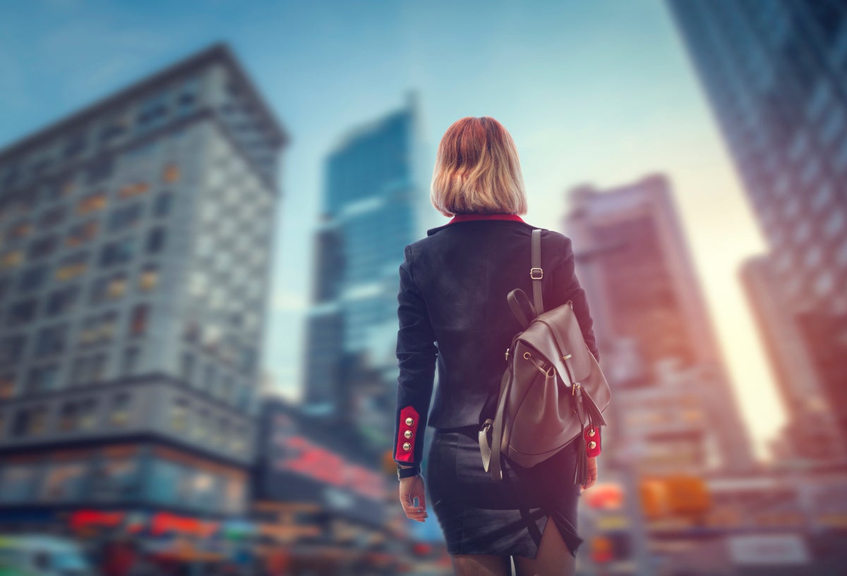 Una mujer en las calles de Nueva York, en Estados Unidos