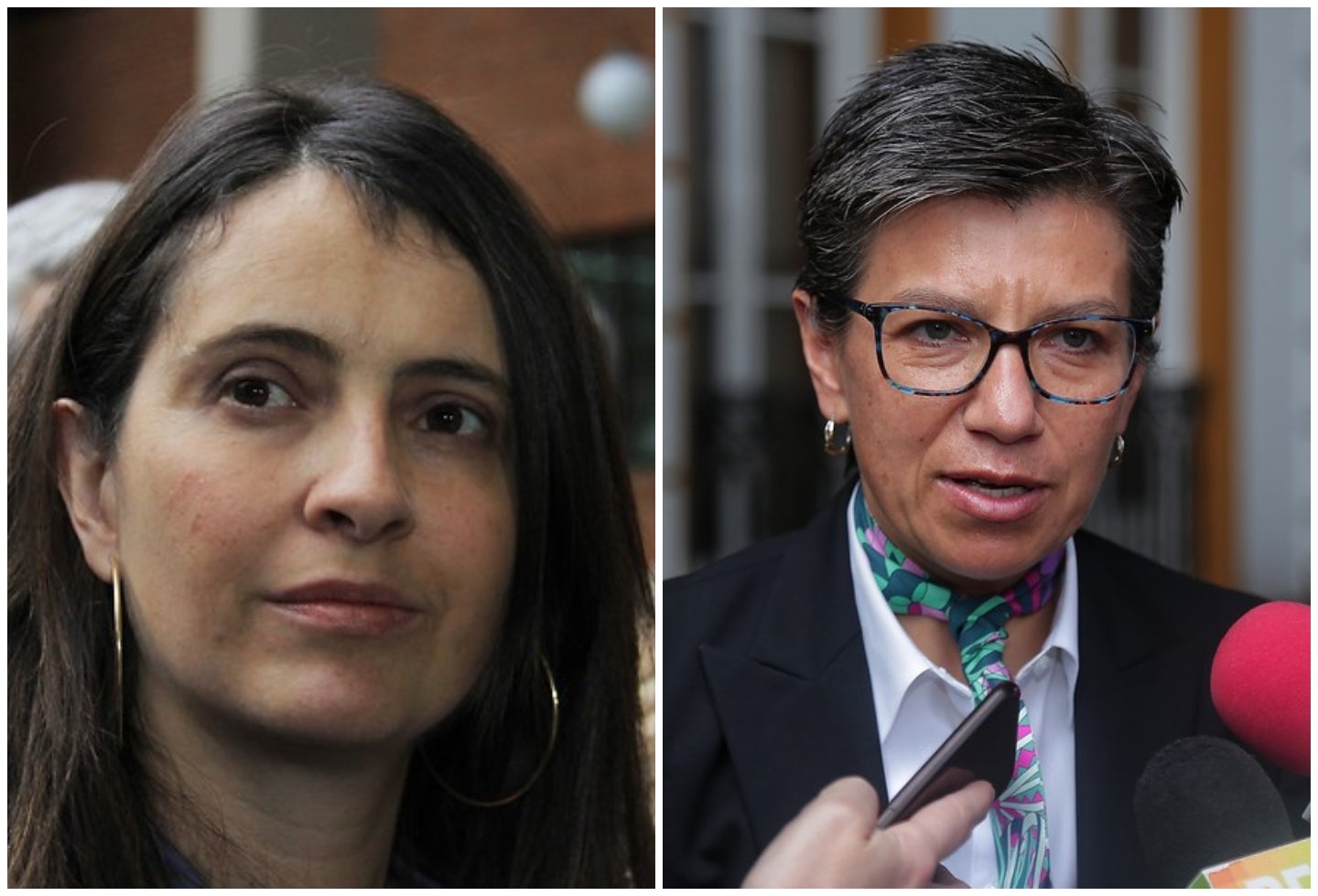 Paloma Valencia (senadora) y Claudia López (exsenadora)