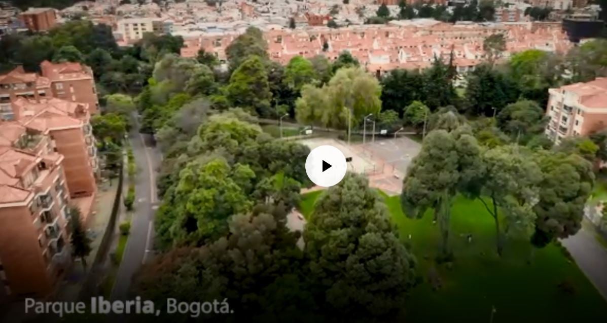 Más de 30 mil metros cuadrados tiene el parque Iberia, ubicado en el noroccidente de Bogotá