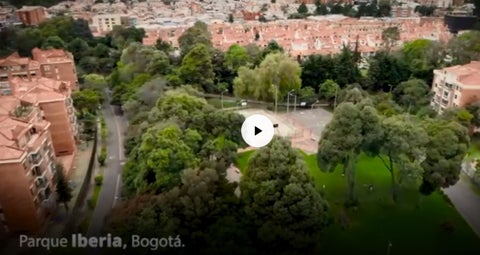 Más de 30 mil metros cuadrados tiene el parque Iberia, ubicado en el noroccidente de Bogotá