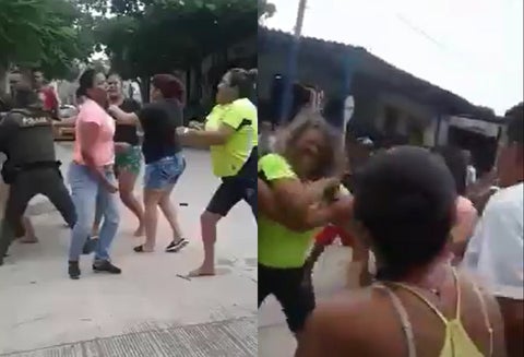 Pelea de mujeres en Barranquilla