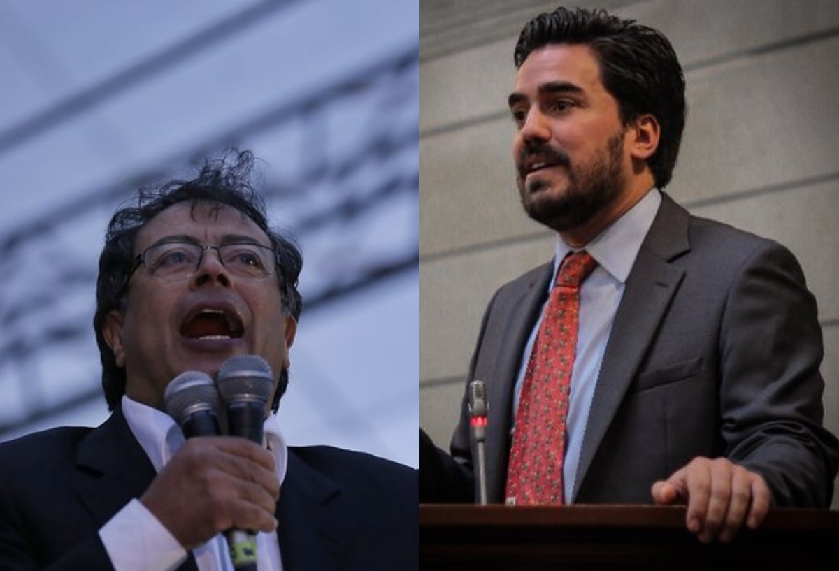 Gustavo Petro y Gabriel Santos