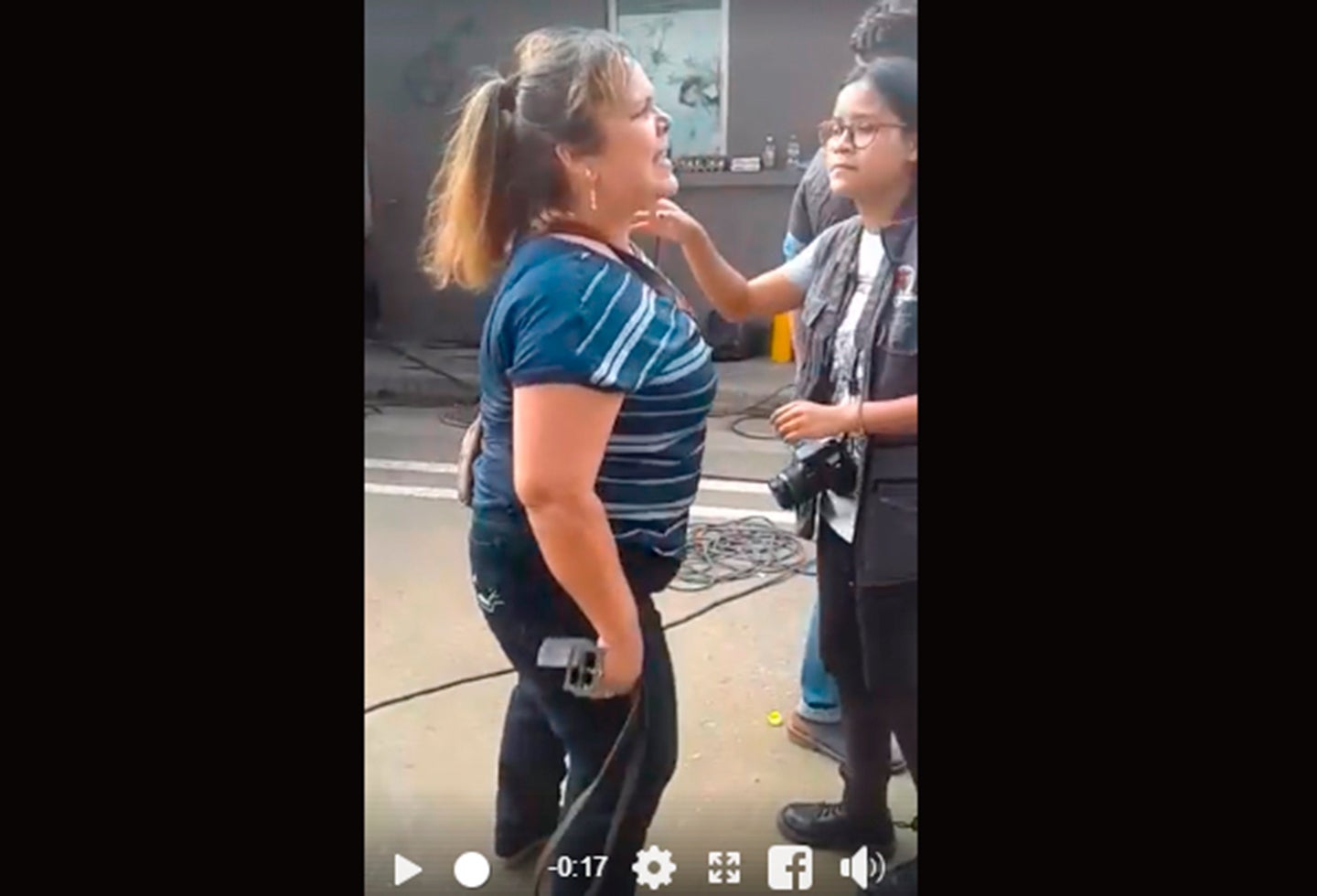 La madre en busca de su hijo durante las marchas estudiantiles en Bucaramanga