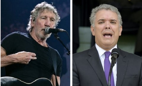 Roger Waters e Iván Duque
