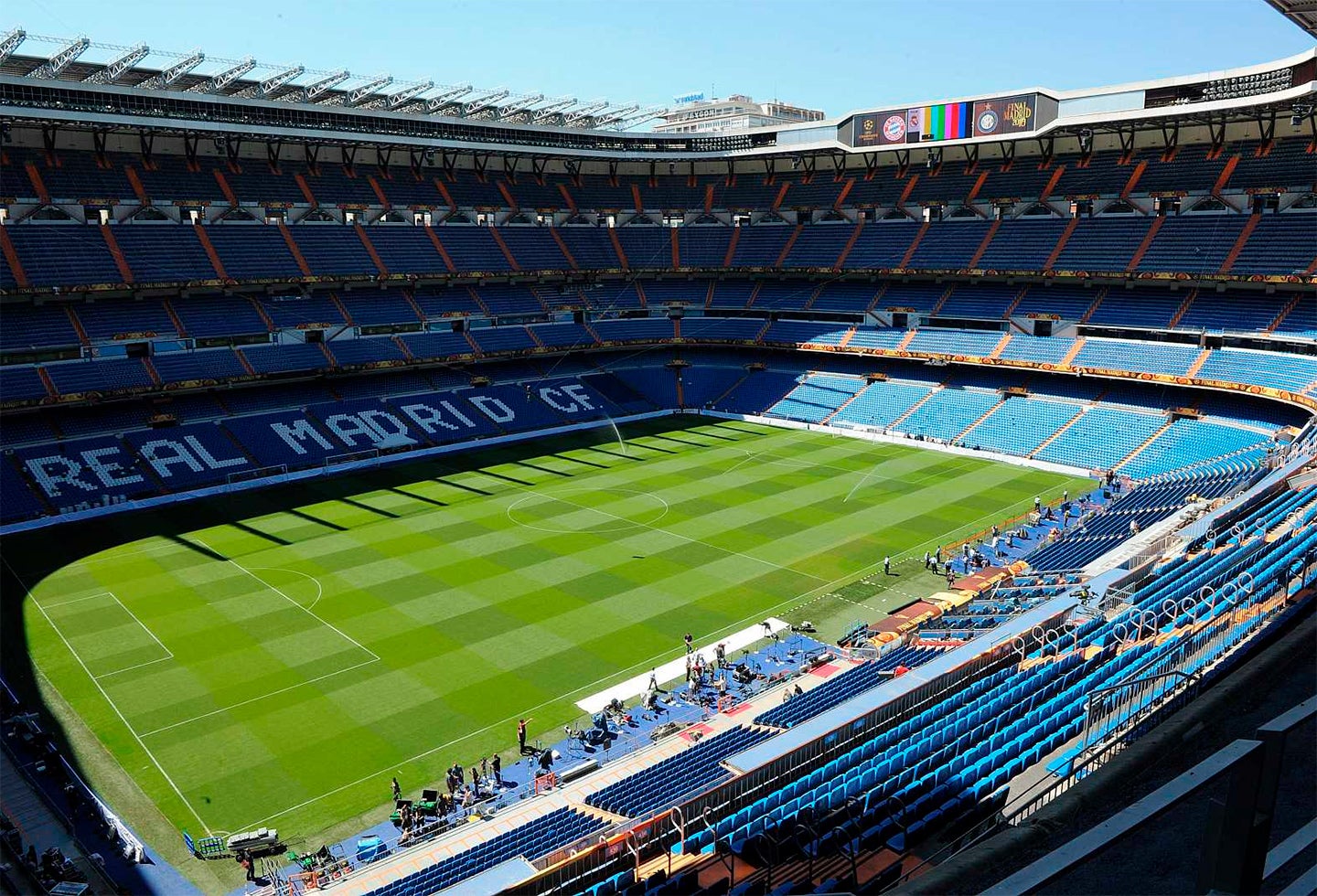El estadio Santiago Bernabéu, en Madrid (España)
