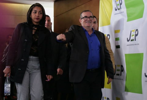 Así se presentó hace unos meses 'Timochenko' ante la JEP.