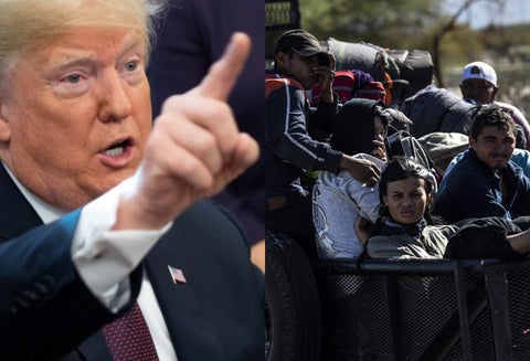 Trump amenaza con cerrar frontera y pide a México que devuelva a los migrantes a su país.