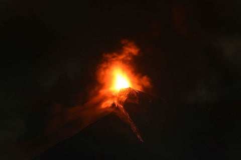 Volcán de Fuego en Guatemala