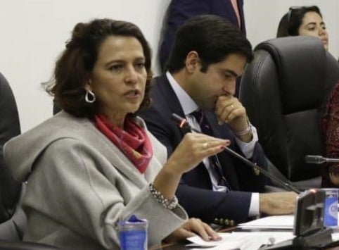 Ministra del Interior, Nancy Patricia Gutiérrez, en Comisión Primera de Cámara.