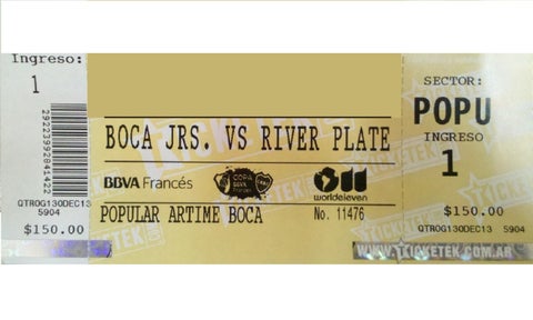 Entrada Boca Juniors vs River Plate