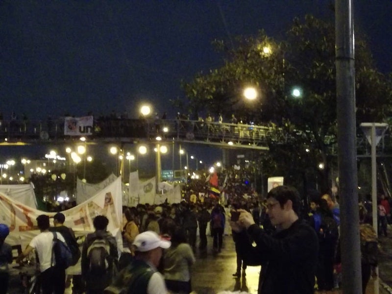 Así se registra el atasco monumental en Bogotá