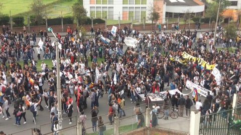 Marchas estudiantiles en pasto