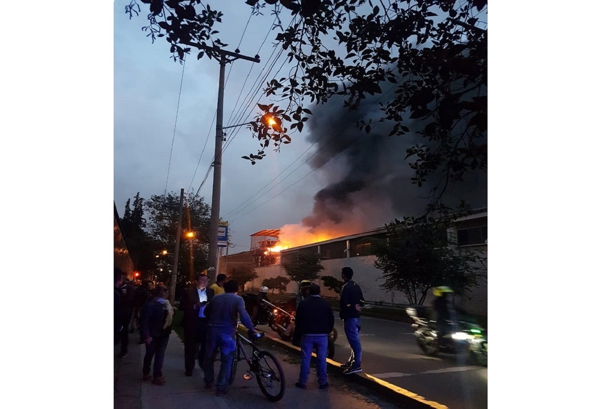 Incendio en Bogotá