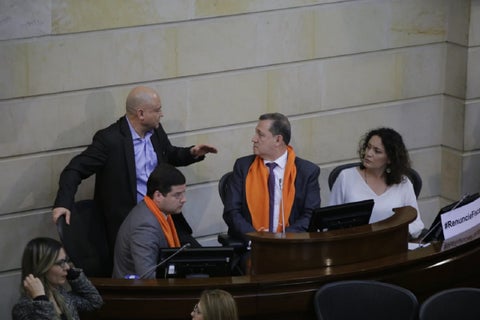 El presidente de Senado de la República Ernesto Macías