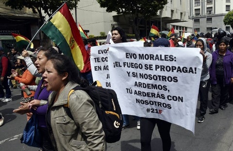 Protestas en Bolivia