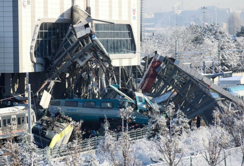 Accidente de tren en Turquía