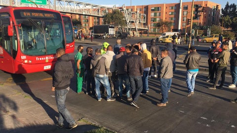 Usuarios de Transmilenio se vieron afectados por los bloqueos en las vías del sistema