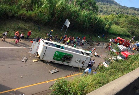 El accidente en Buga (Valle del Cauca)