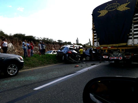 Accidente en plan éxodo via Bogotá Girardot