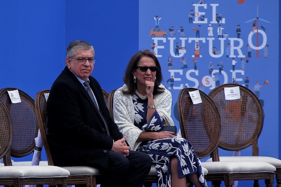 César Gaviria, expresidente de la República.y Ana Milena Muñoz de Gaviria, exprimera dama de la nación.