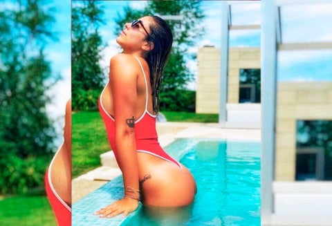 La empresaria llamó la atención de sus seguidores luego de publicar una fotografía donde ya no se ve uno de los tatuajes que tenía en su espalda.