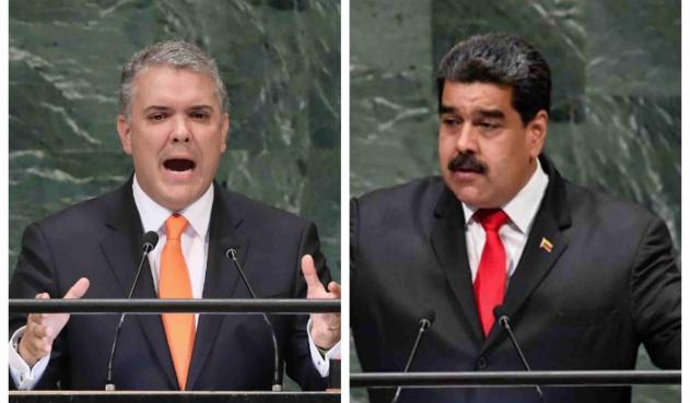 Iván Duque y Nicolás Maduro.