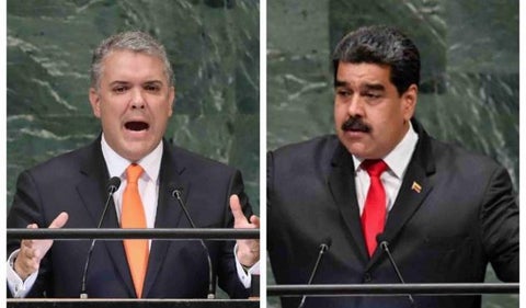 Iván Duque y Nicolás Maduro.